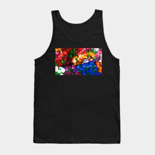 Monsieur Bleu and the wooden tulips Tank Top